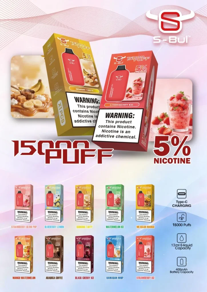 S-Bul Disposable 15K Puffs